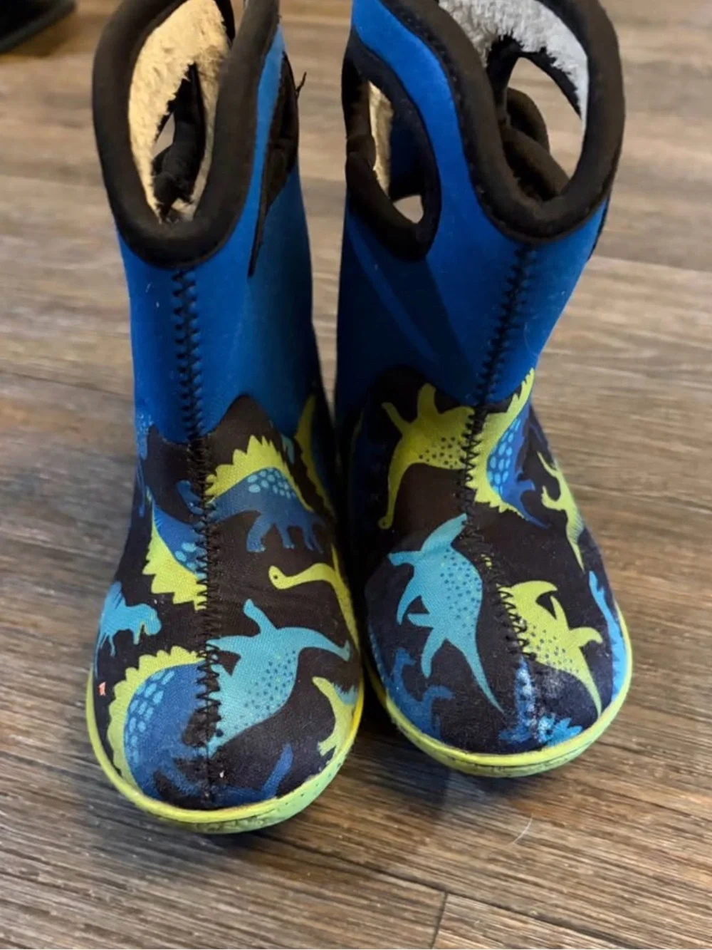 Toddler Bogs II Dino 100% Waterproof 3mm Neo-Tech Insulated Pull-On Boots SZ 8